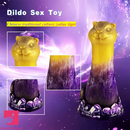 7.87in Silicone Tiger Dildo With Suction Cup Realistic Visceral Cock Toy