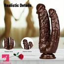 8.26in Double-Ended PVC Dildo Realistic Soft Anal Sex Toy For Lesbian