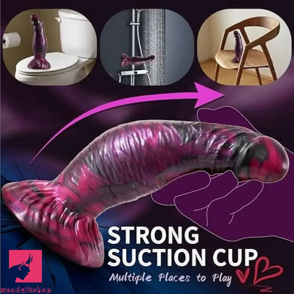 7.9in Monster Dildo For Beginners Odd Silicone Dildo For Hands-Free Sex