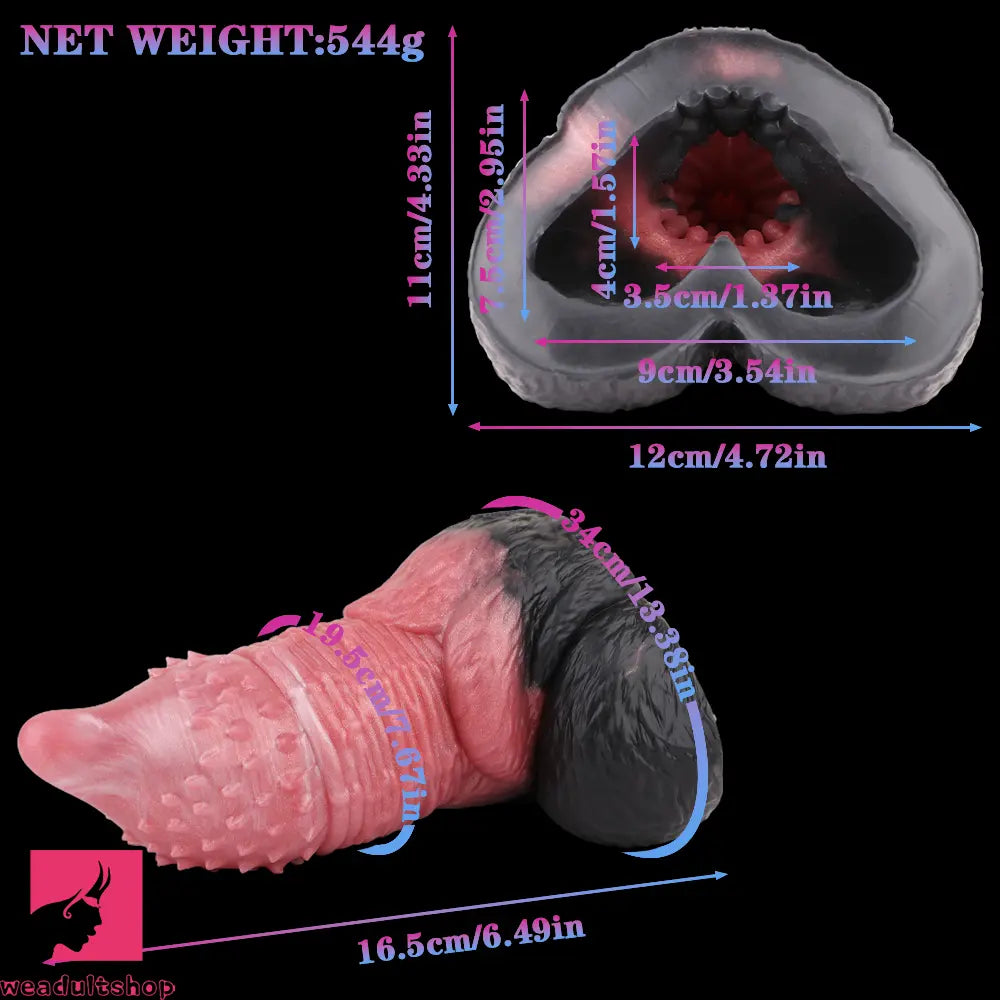 6.49in Tiger Alien-shaped Animal Male Masturbator Dildo For Vagina Cock