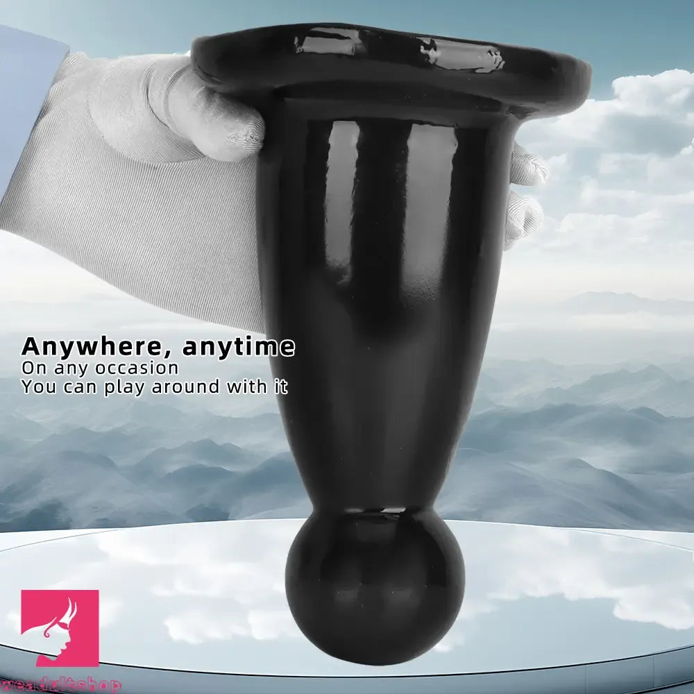5.7in 7.87in Black PVC Thick Butt Plug Dildo For Women Sexual Adult Cock