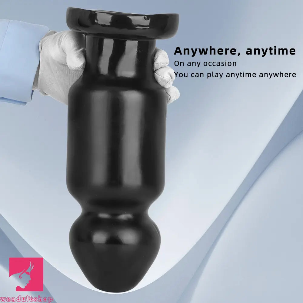 7.87in 11.22in Big Black Large PVC Anal Plug Dildo For Anal Expansion Love