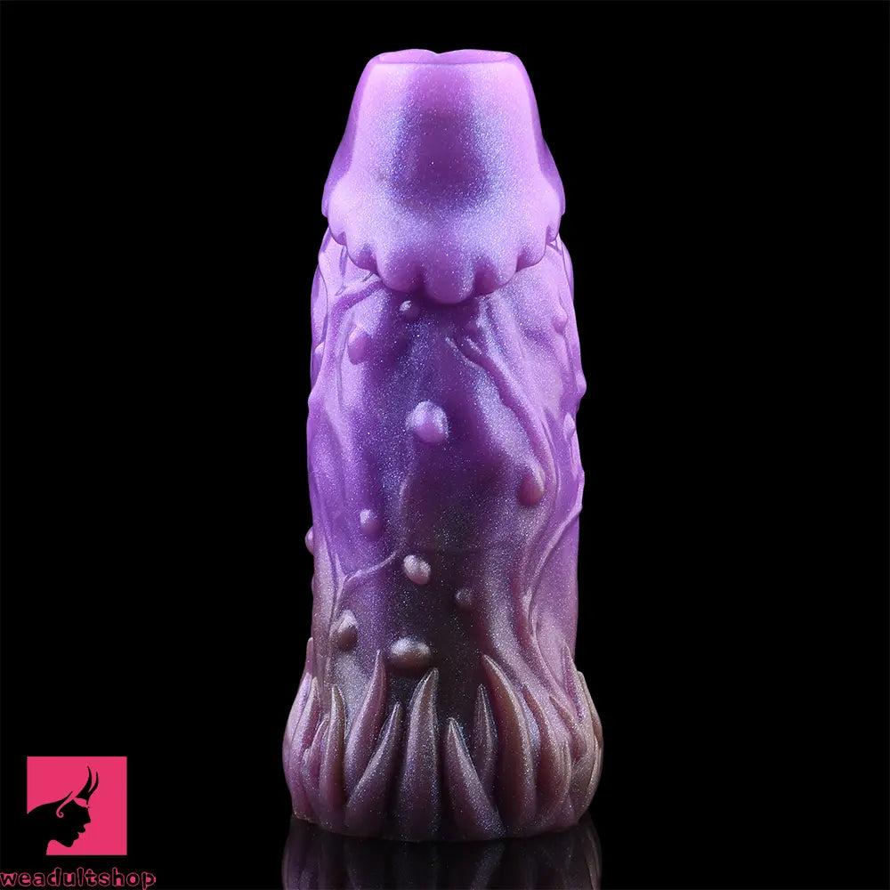 5.78in Beast Creature Fantasy Hollow Dildo Sleeve For Cock Enlargement