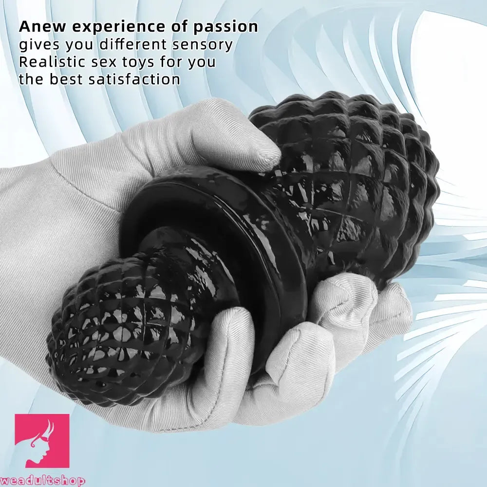 2.95in 4.52in Newbie Black PVC Cock Suction Cup Mini Anal Plug Dildo