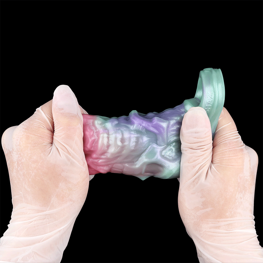 4.68in Crimson Sprout SHAZ-3015 Fantasy Hollow Dildo Sleeve Extension