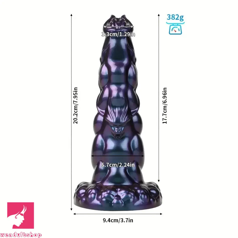 7.95in 9.17in 10.62in 12.75in 14.79in Monster Huge Silicone Stuffed Dildo