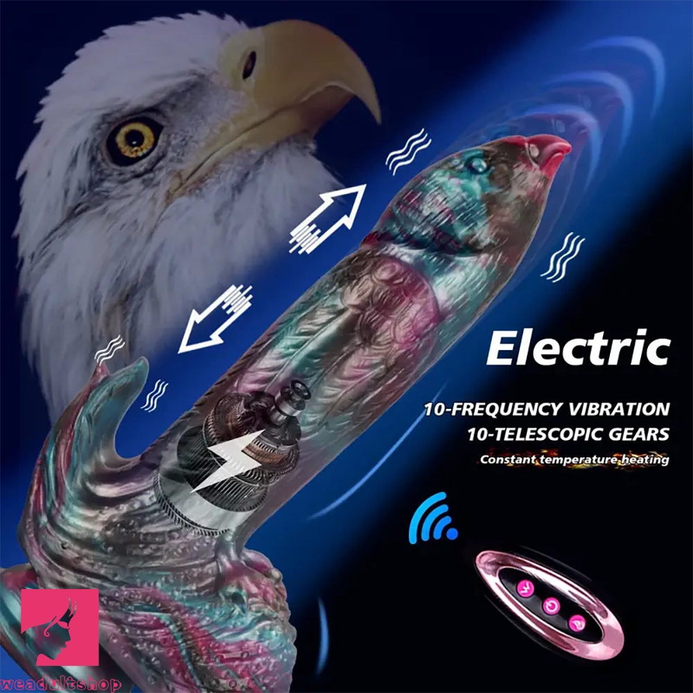 8.46in Bird Animal Thrusting Vibrating Dildo Heating Fantasy Cock Vibrator