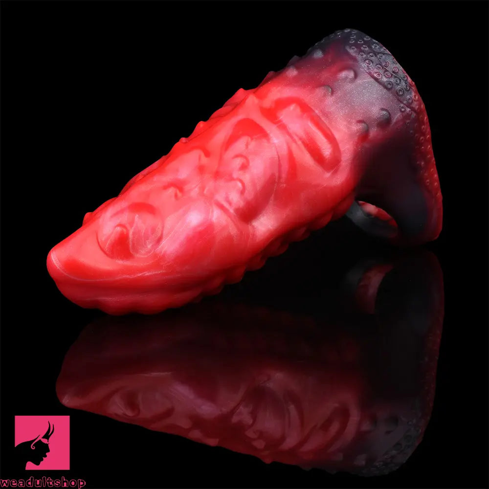 6.14in Hollow Dildo Built-in keel Vibration Remote Control Tentacle Penis Sleeve