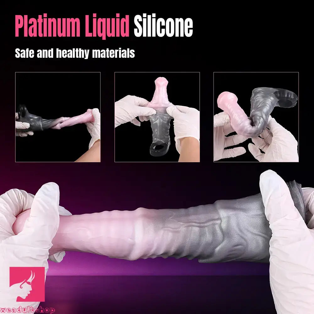 7.32in Horse Cock Sleeve Dildo Thickening Penis Sleeve Soft Armor Design