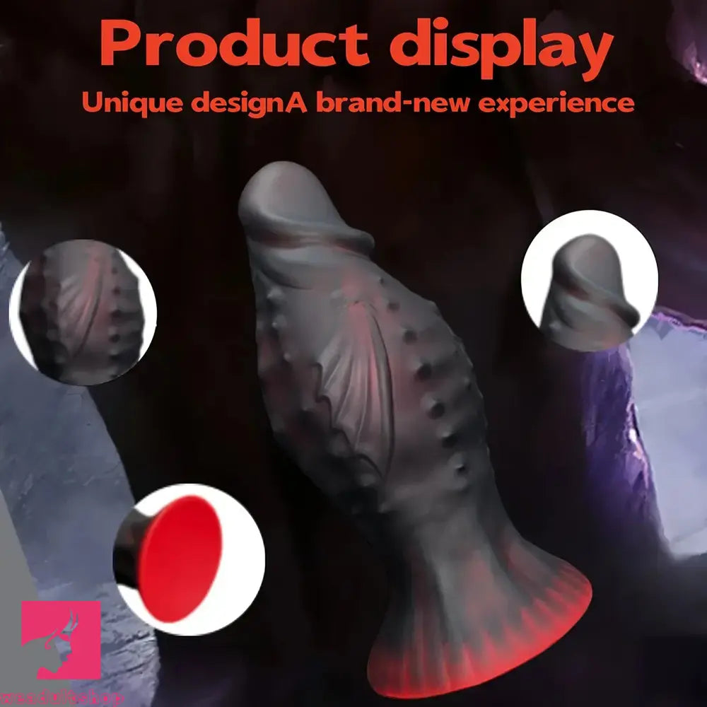 7.87in 9.84in Flying Dragon Spiked Penis Soft Silicone Dildo For G-spot