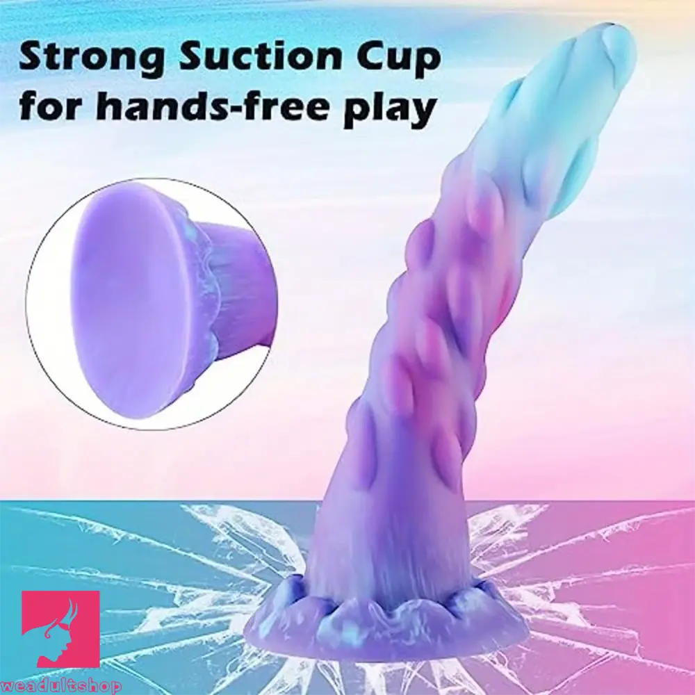 5.7in Spiked Monster Fantasy Beginner Soft Silicone Knot Dildo For Clit