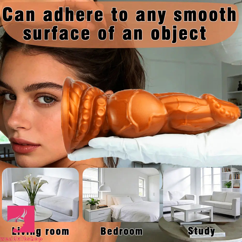 10.24in Fantasy Knot Silicone Big Dildo Comprehensive Dilator Prostate Cock