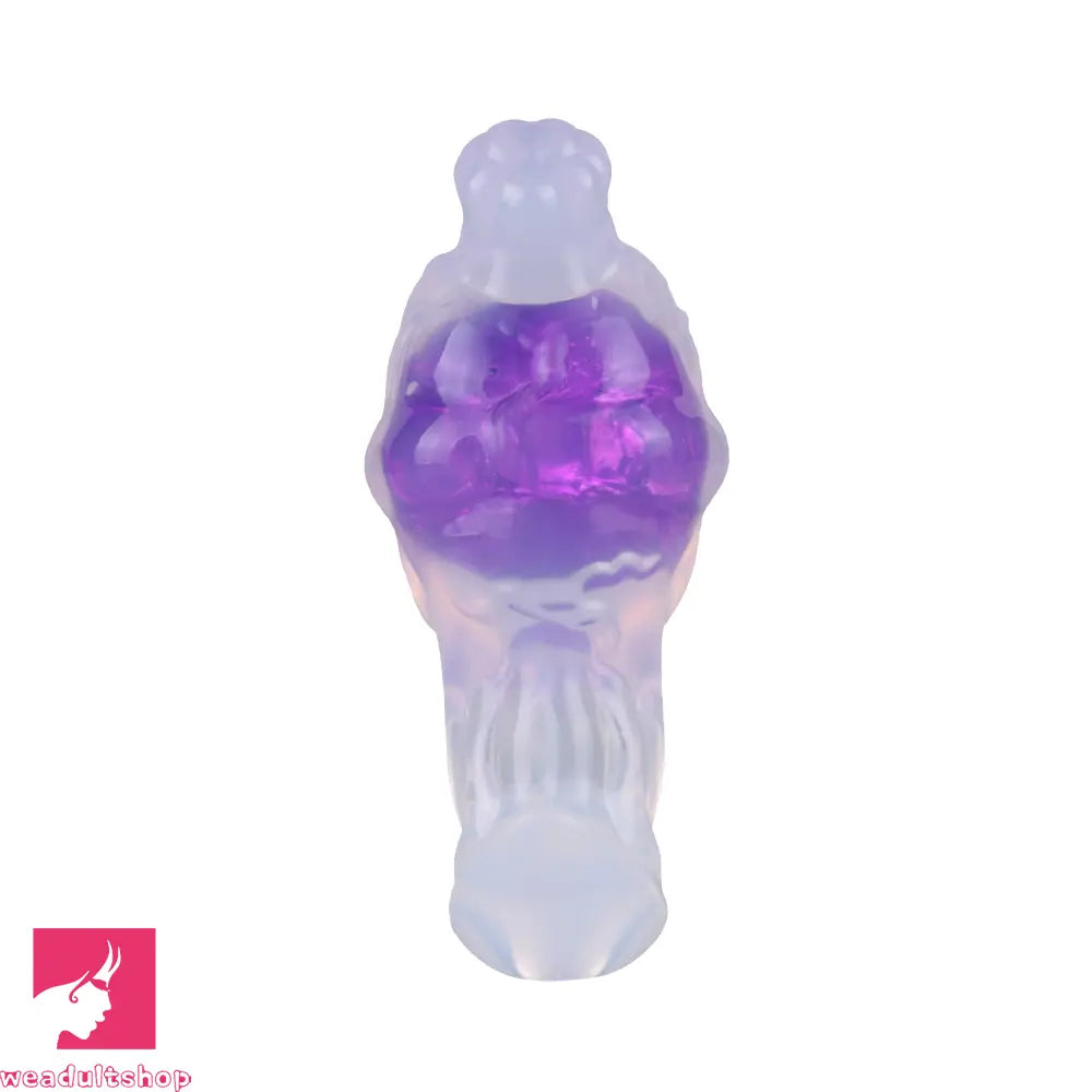 4.01in Fox Tail Wear Anchor Silicone Dildo Butt Plug For BDSM Role Sex