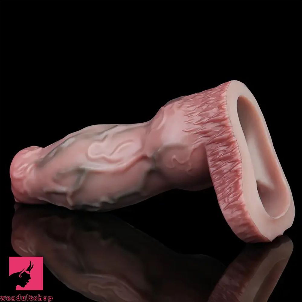5.9in 6.1in Soft Durable Silicone Cock Thickening Lengthening Dildo Sleeve