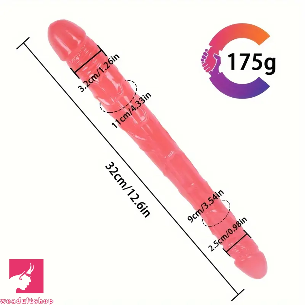 12.6in Double-headed Simulation Penis Dildo For Women G Spot Sex Toy