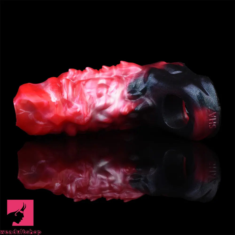 5.82in Weird Floppy Hollow Dildo Built-in keel Vibration Remote Penis Sleeve