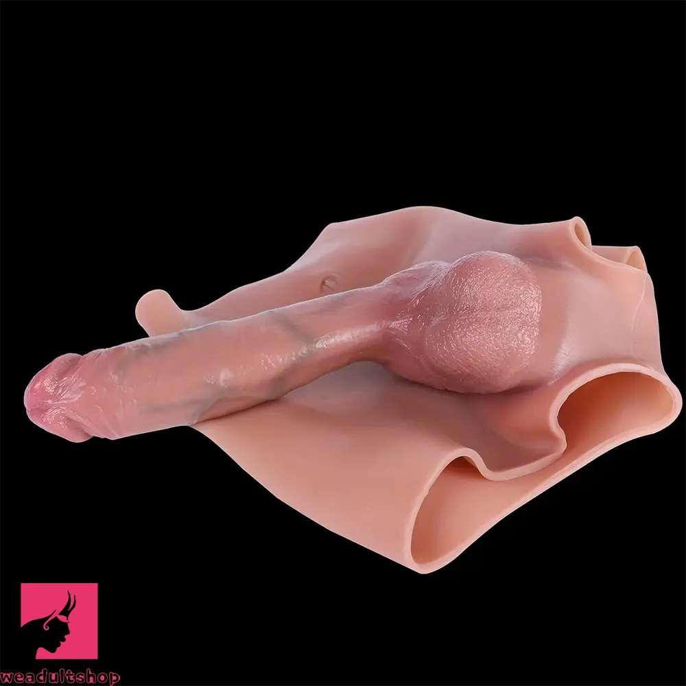 9.45in High-waisted Simulation Wearable Silicone Prostate Soft Dildo Pant