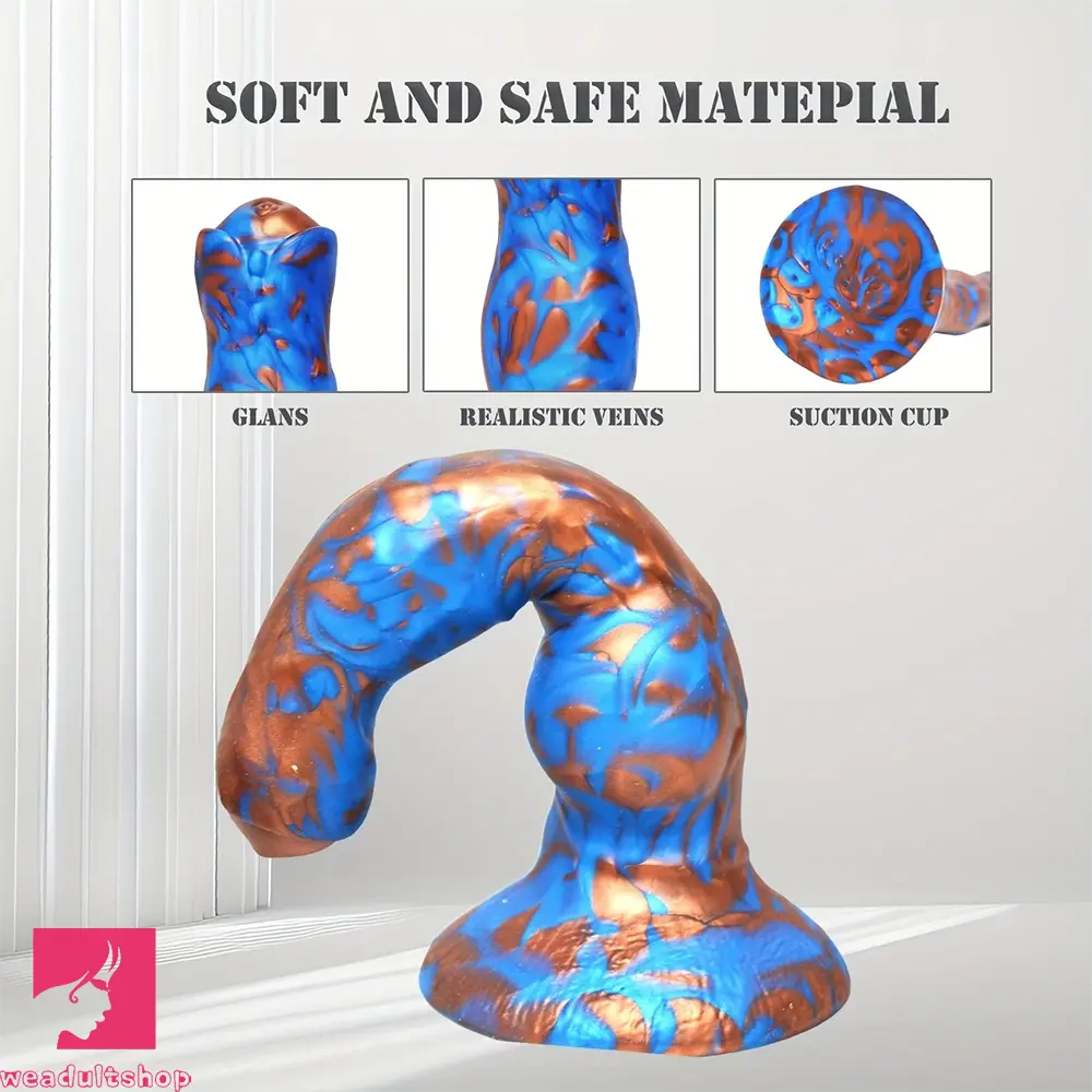 7.48in Fantasy Knot Dog Dildo For Women Silicone Thick Soft Lifelike Dildo