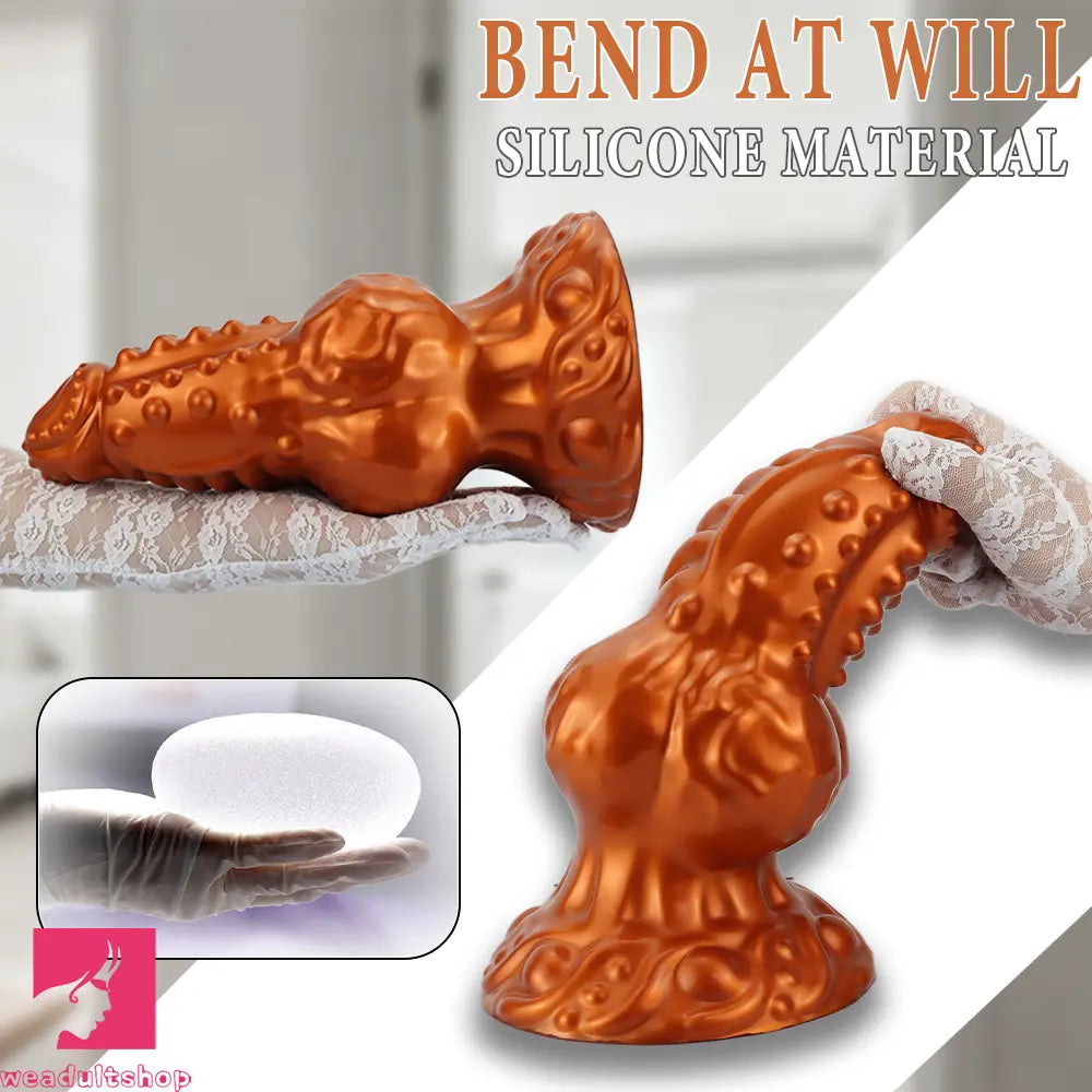 6.69in 8.66in 11.41in Spiked Tentacle Knot Silicone Big Comfortable Dildo