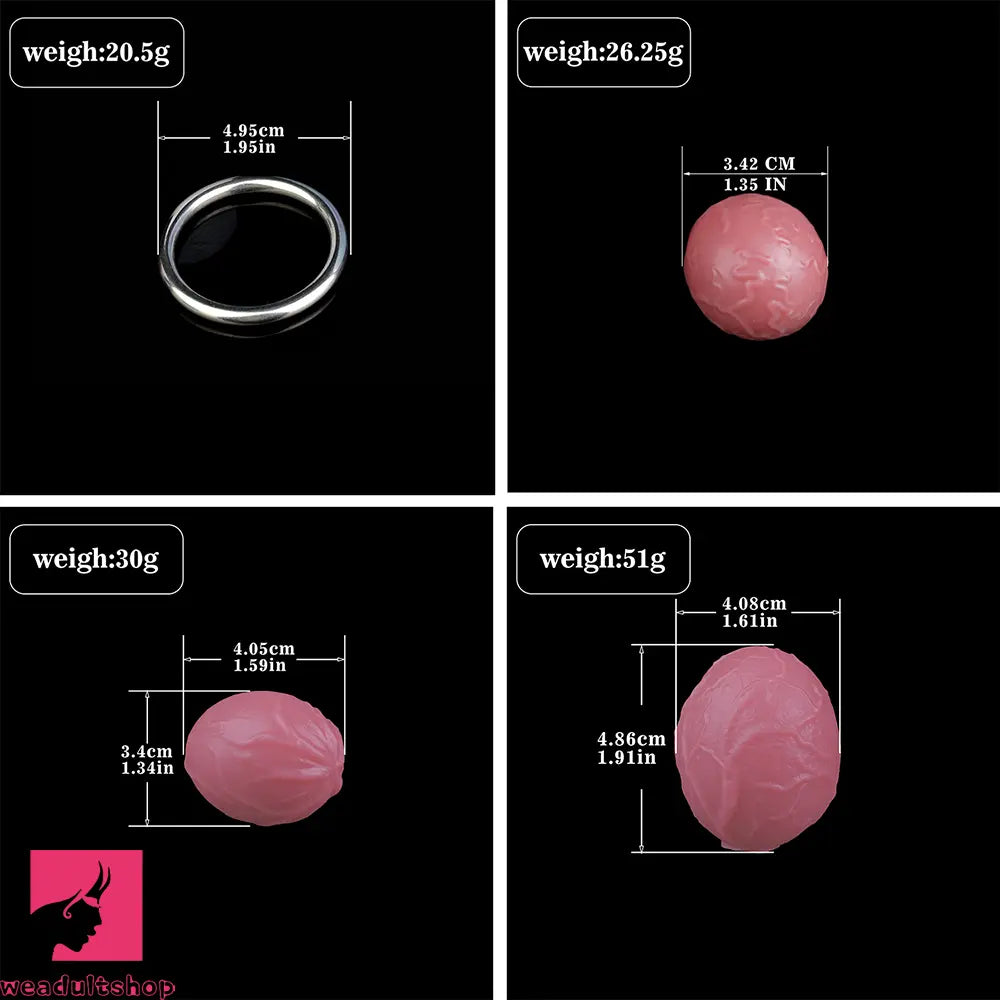 8.15in Ovipositor Platinum Silicone Dildo Penis Woman Prostate Massager