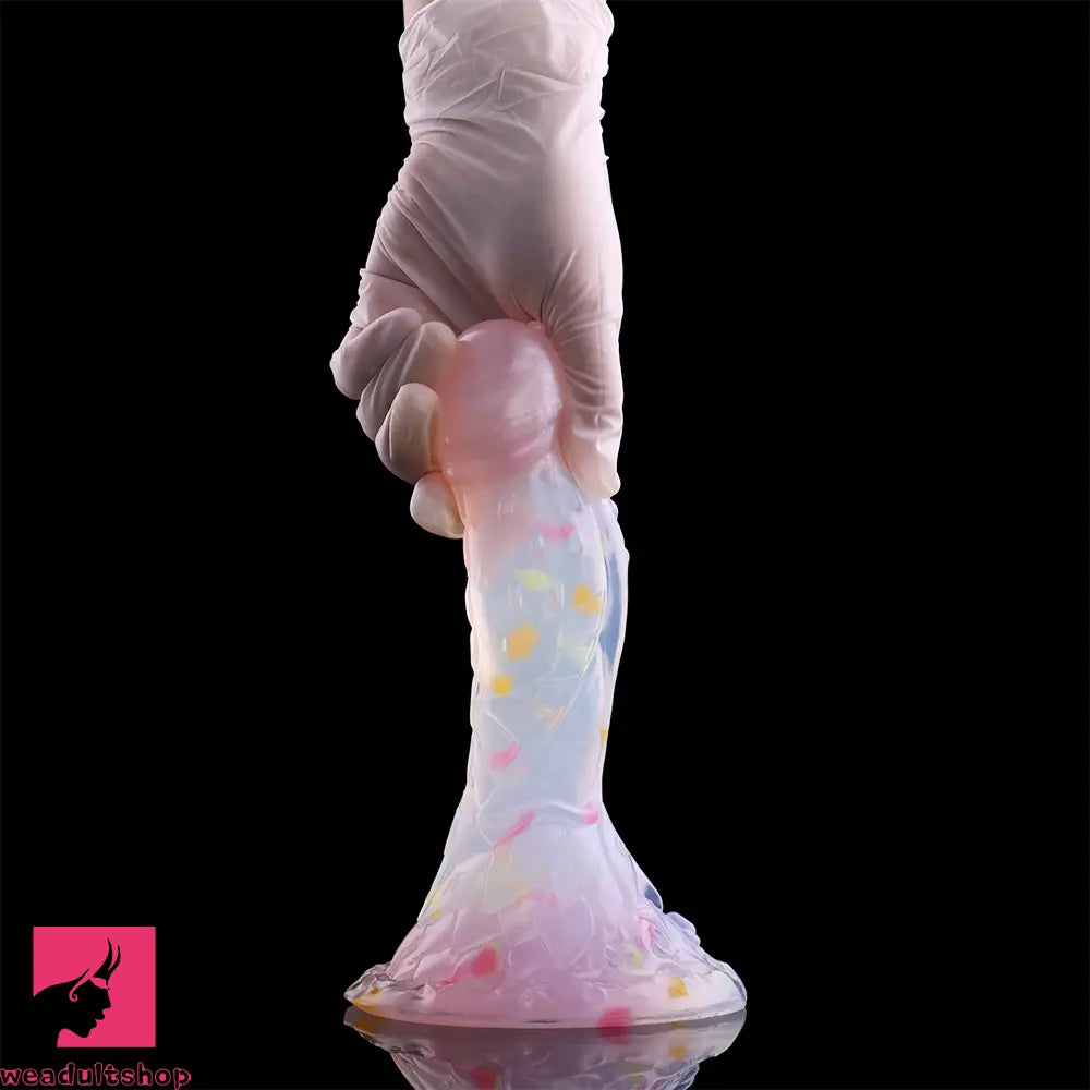 4.68in 5.9in 7.16in 8.26in Fantasy Spiked Silicone Soft Dildo With Key Chain