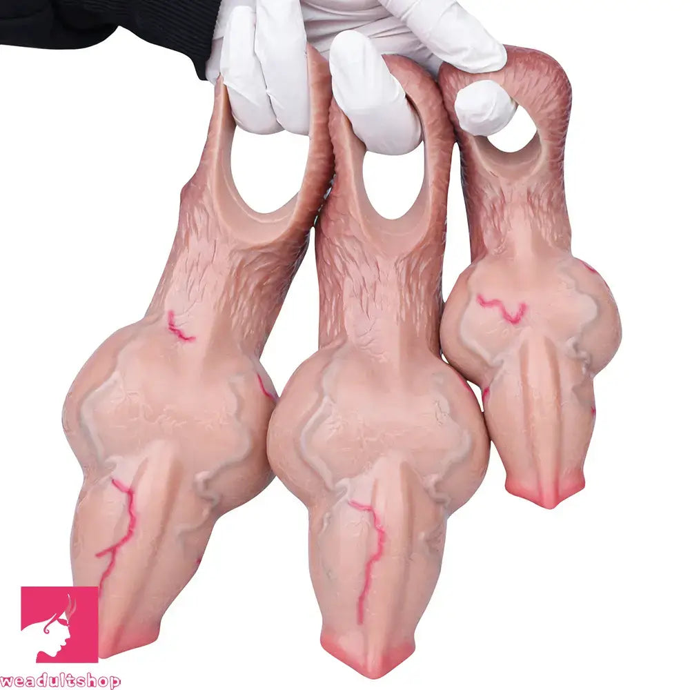 5.39in 6.73in 6.96in Dog Knot Penis Sleeve Dildo Reusable Cock Sleeve