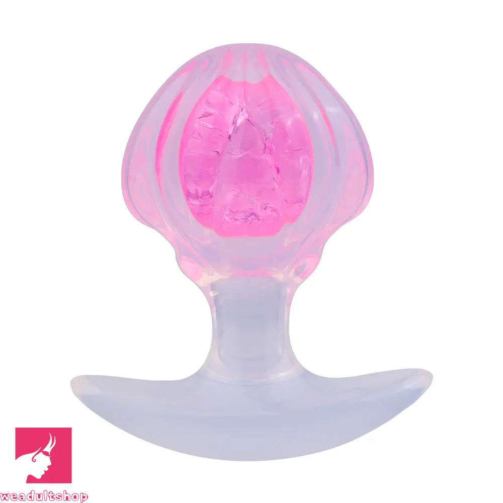 3.27in 3.86in Silicone Butt Plug Dildo Vaginal Massager & Anal Stimulator