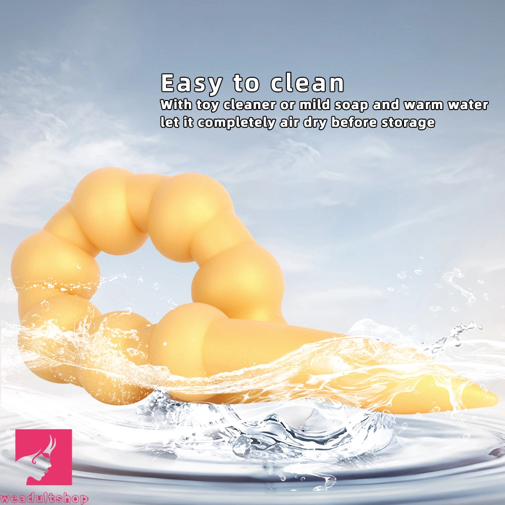 23.62in Soft Seven Beads Expansion Long Deep Huge Anal Plug Cock Dildo