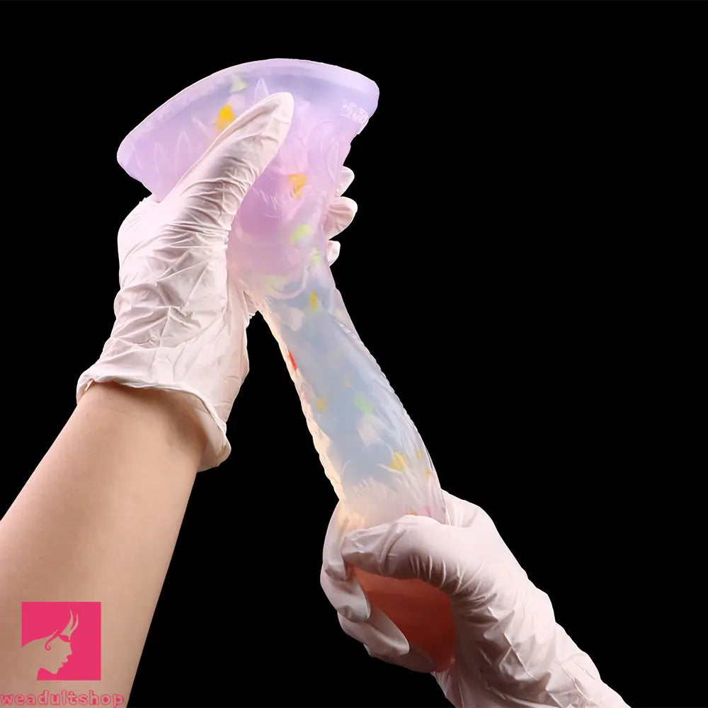 4.72in 5.9in 7.08in 8.66in Silicone Fantasy Soft Women Dildo With Key Chain