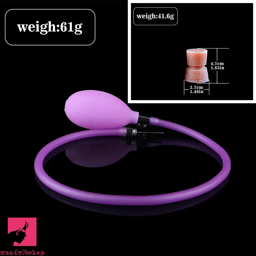 8.15in Ovipositor Platinum Silicone Dildo Penis Woman Prostate Massager