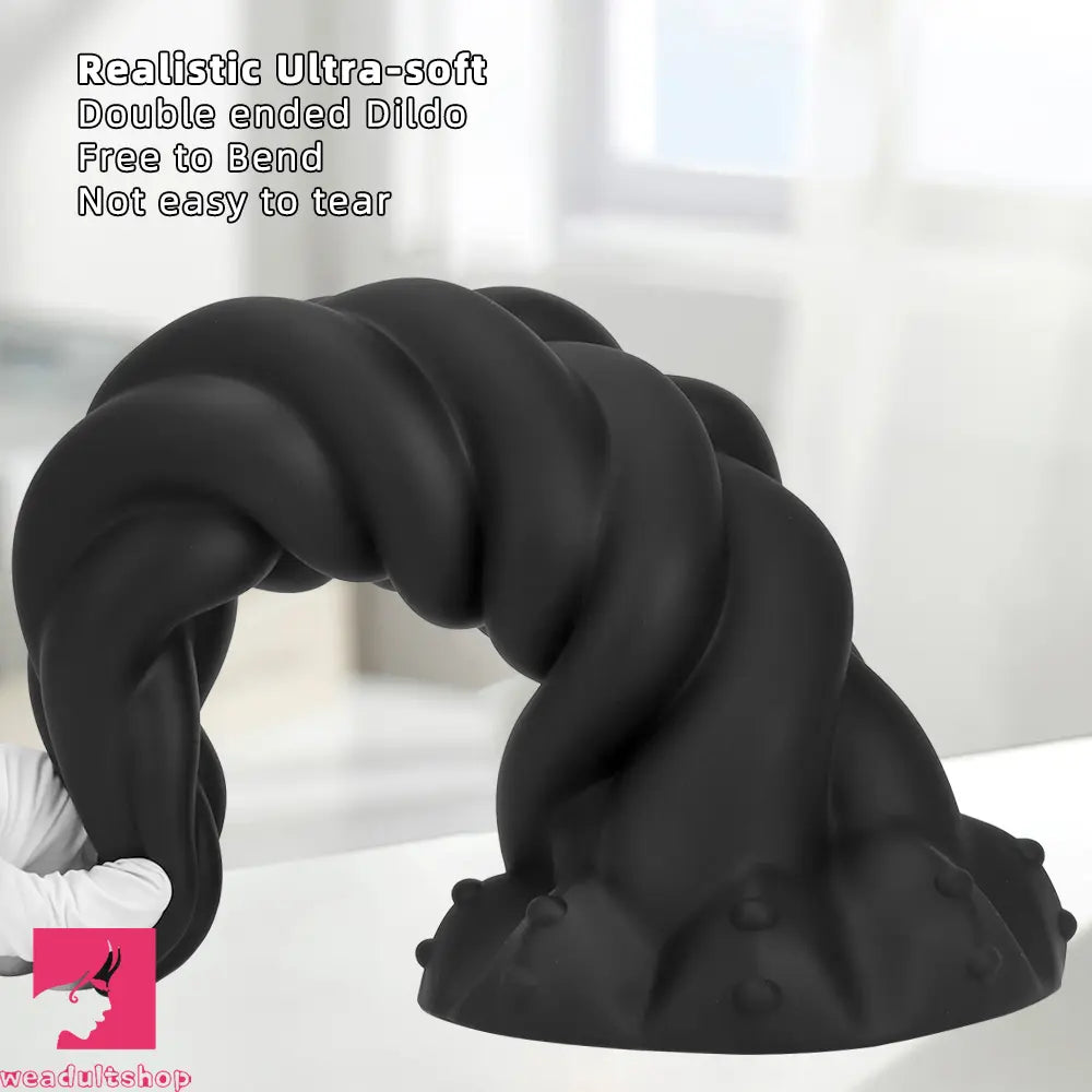 11.81in 13.77in 16.14in Extra Large Long Liquid Silicone Twist Soft Dildo