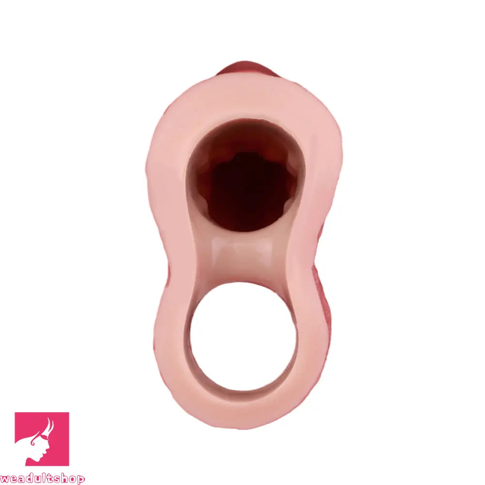 7.91in Realistic Penis Dildo Cock Sleeve Extender Vibrating Remote Cock Toy