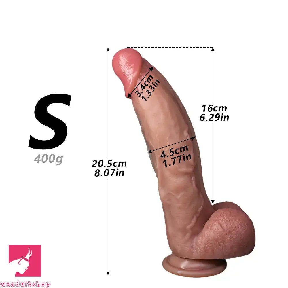 8.07in 9.44in 11.02in Strap on Lifelike Dildo Manual Penis Male Cock Toy