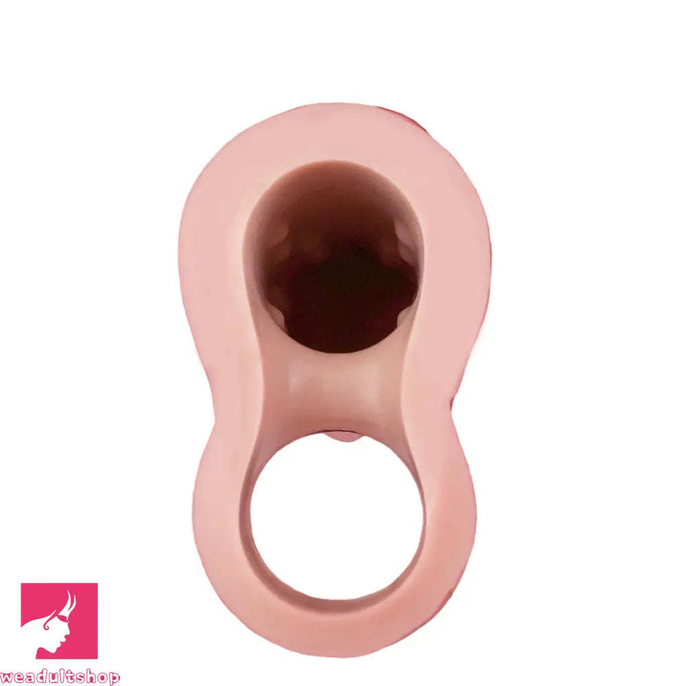 8.78in Realistic Penis Cock Dildo Sleeve Extender Vibrating Remote Sex Toy