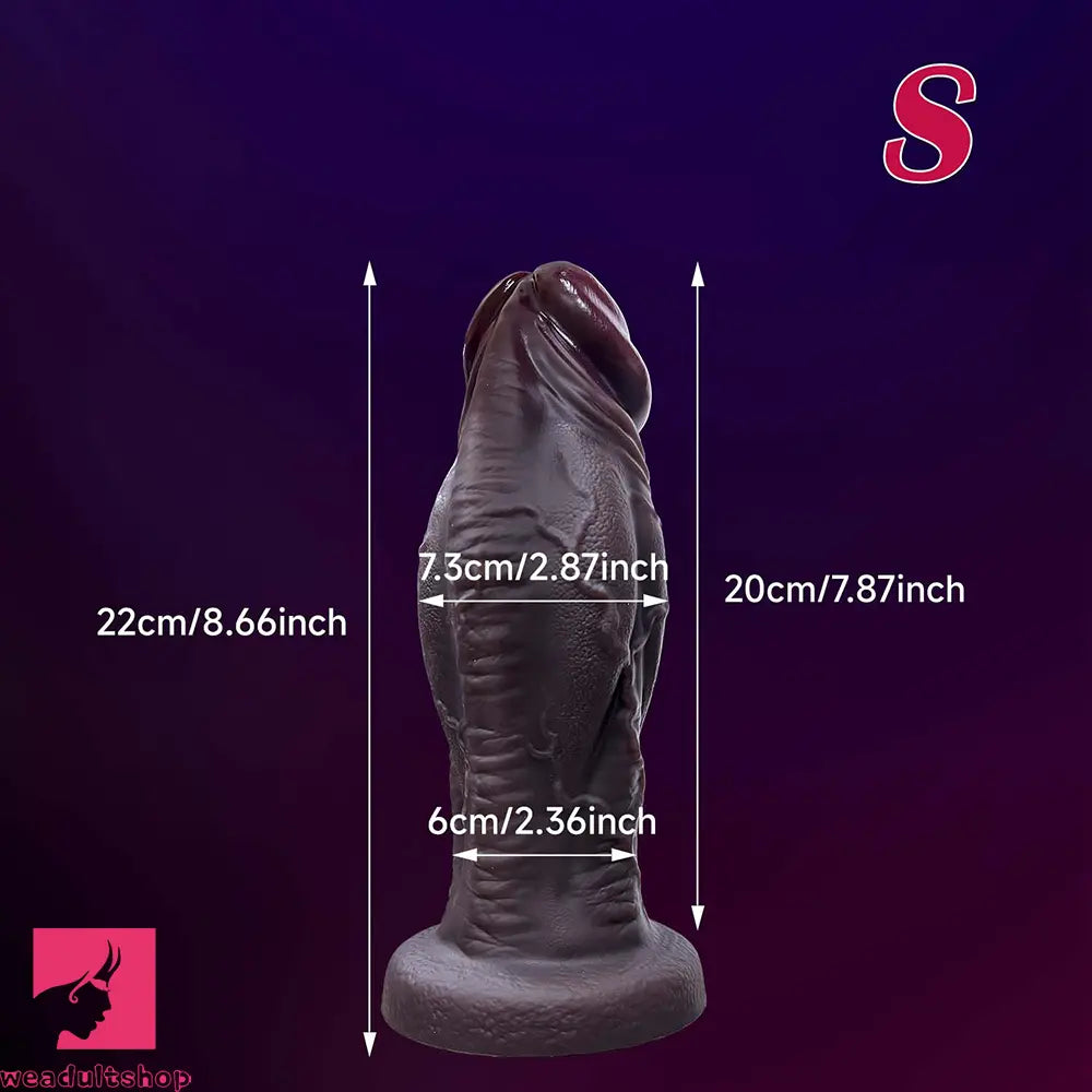 6.69in 8.66in 10.24in 11.42in 12.99in Thick Glans Real Veins Flirting Toy Dildo