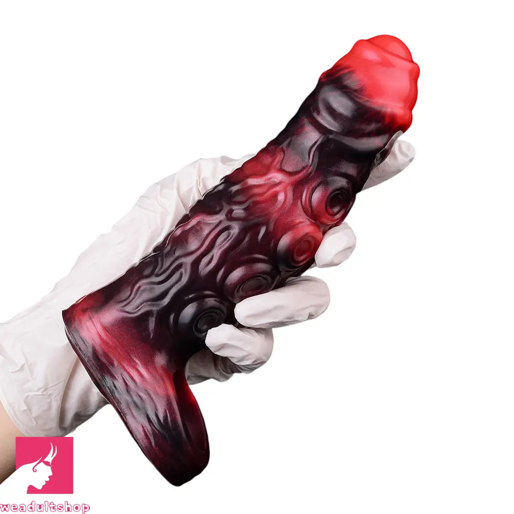 5.98in 7.09in Silicone Tentacle Sleeve Knot Vibrating Hollow Female Dildo
