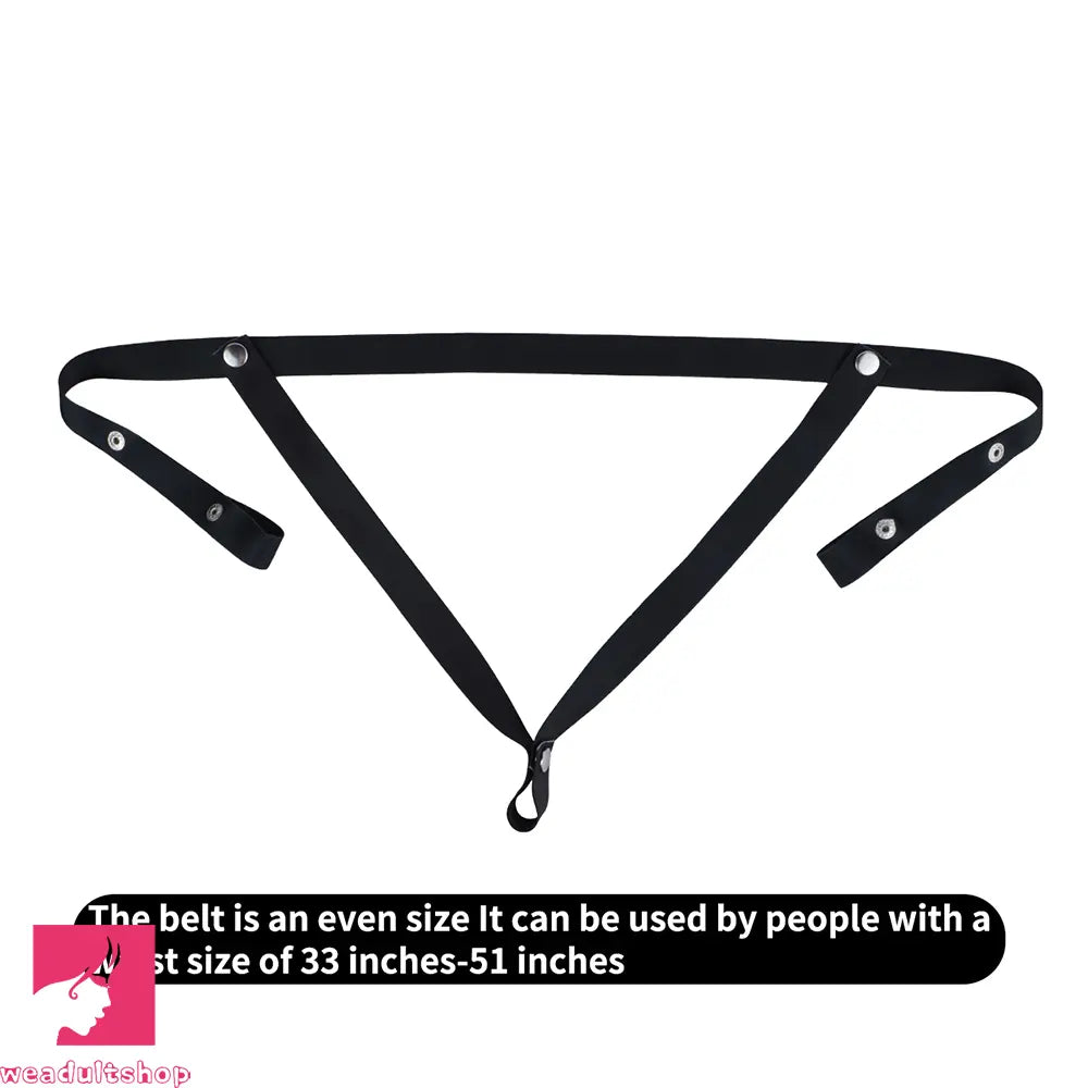 9.05in Strap on Large Hollow Silicone Cock Cage Dildo For Chastity Dildo