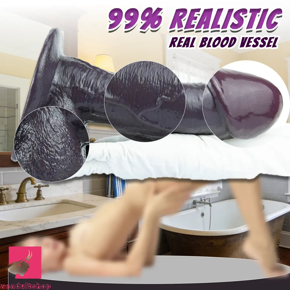 8.26in 9.84in 11in Realistic Feeling Silicone Big Soft And Bendable Anal Dildo