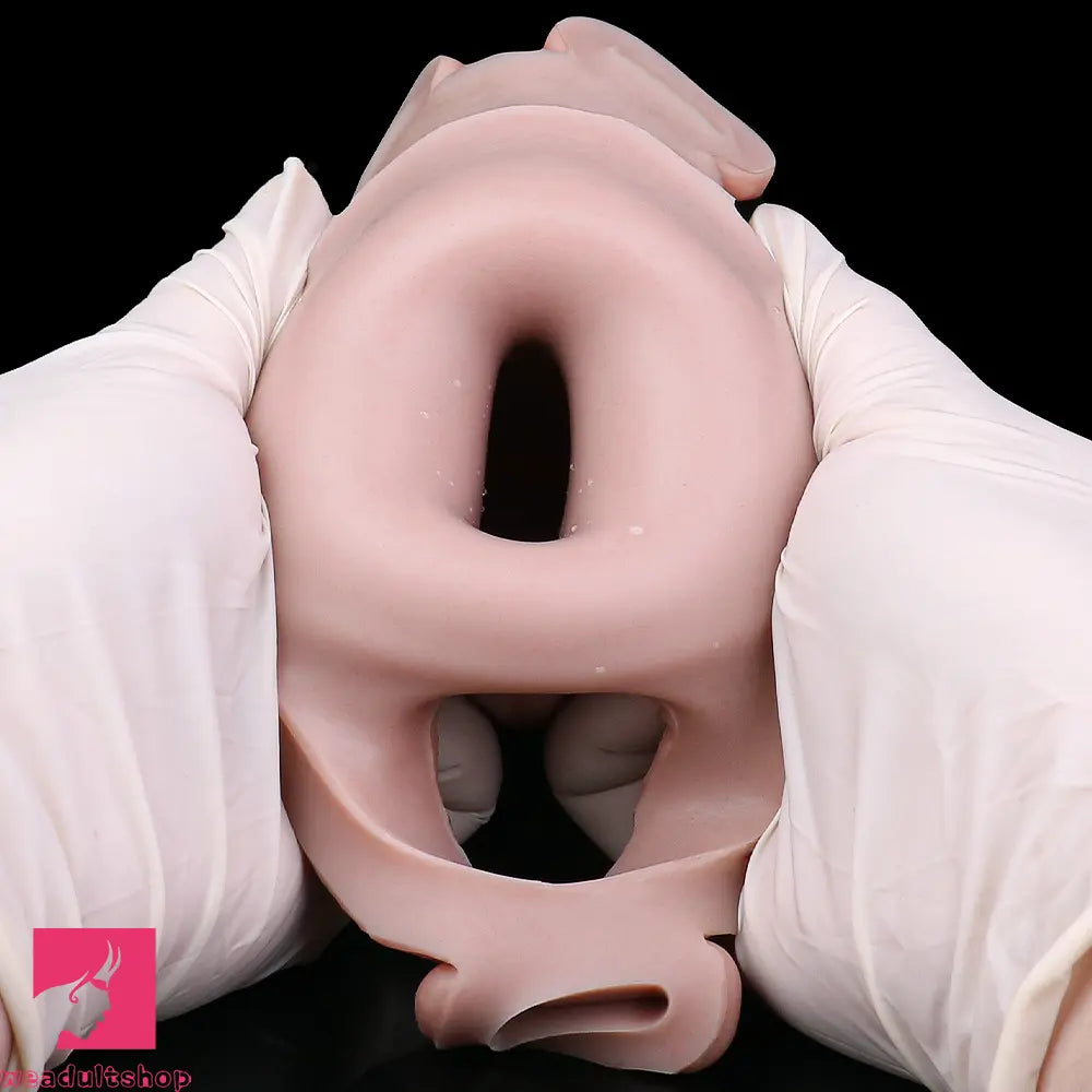 6.37in Real Feeling Strap on Penis Extender Cock Sleeve Dildo For Clit Love