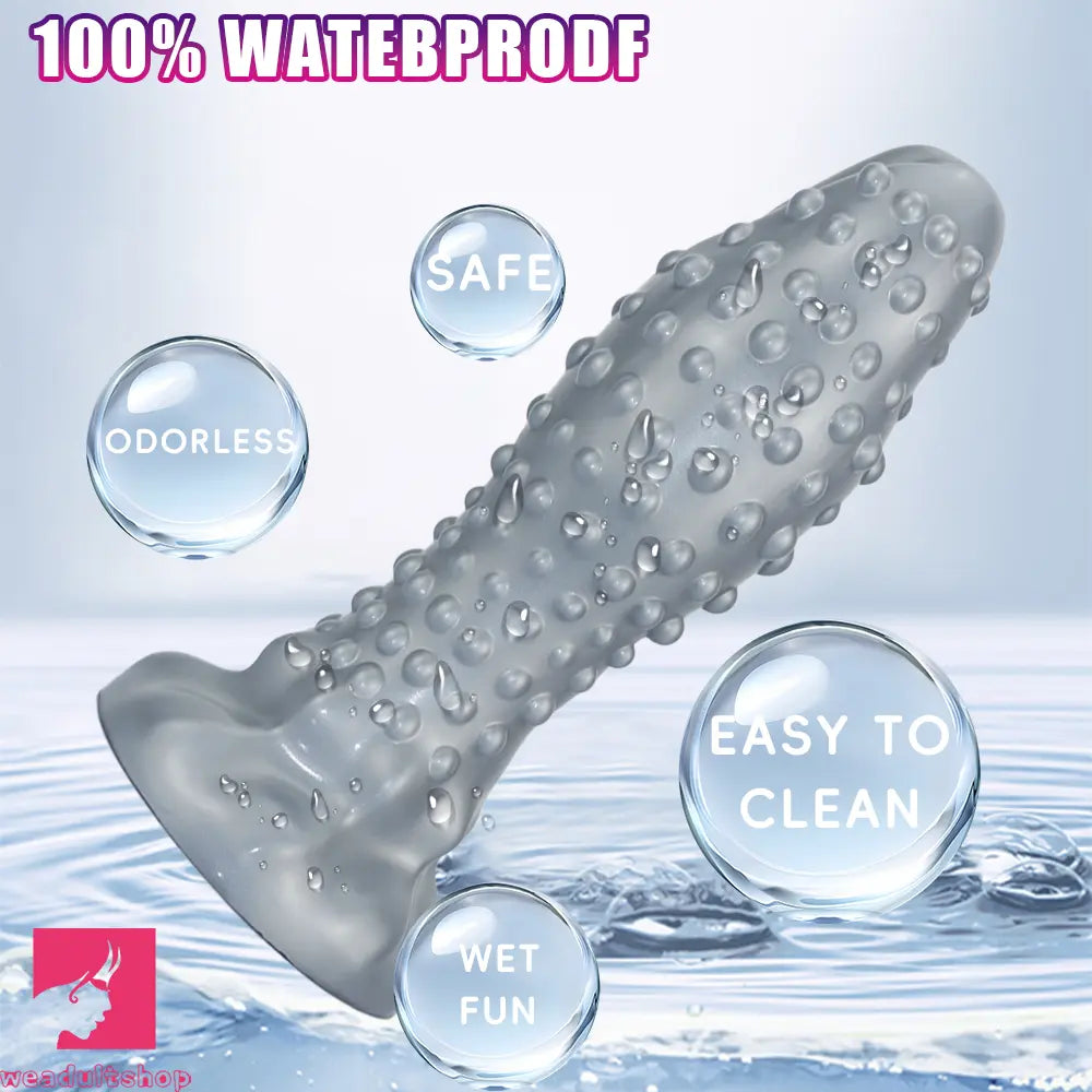 6.29in 8.66in 11.02in Spiked Stripe Silicone Butt Plug Odd Dildo Vagina Dilator