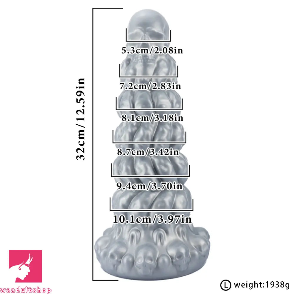 7.87in 10.23in 12.59in Scary Huge Fantasy Butt Plug Dildo Sex Toy Masturbator