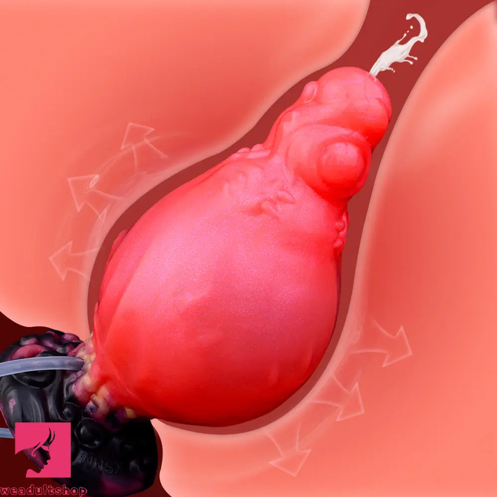 5.91in Fantasy Odd Silicone Soft Inflatable Spraying Water Dildo Sex Toy