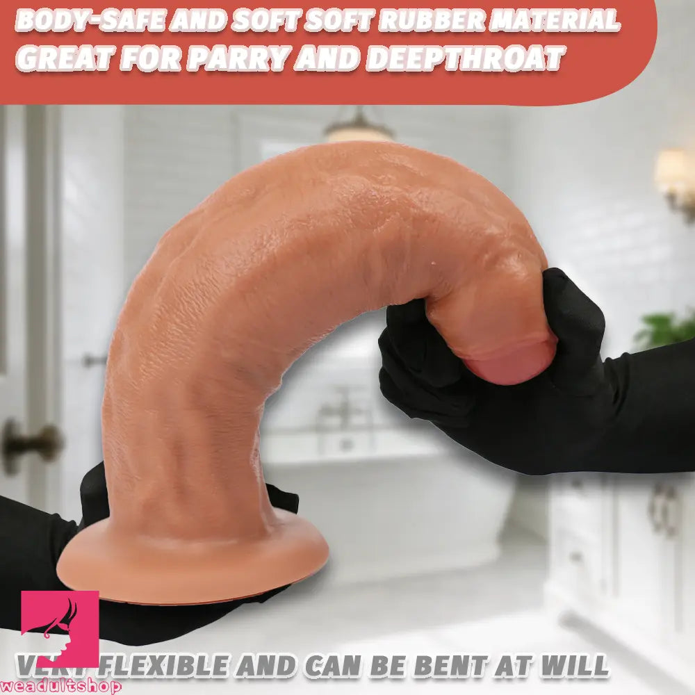 9.06in 10.63in 12.6in Uncut Big Realistic Penis Dildo Couple Sex Adult Toy