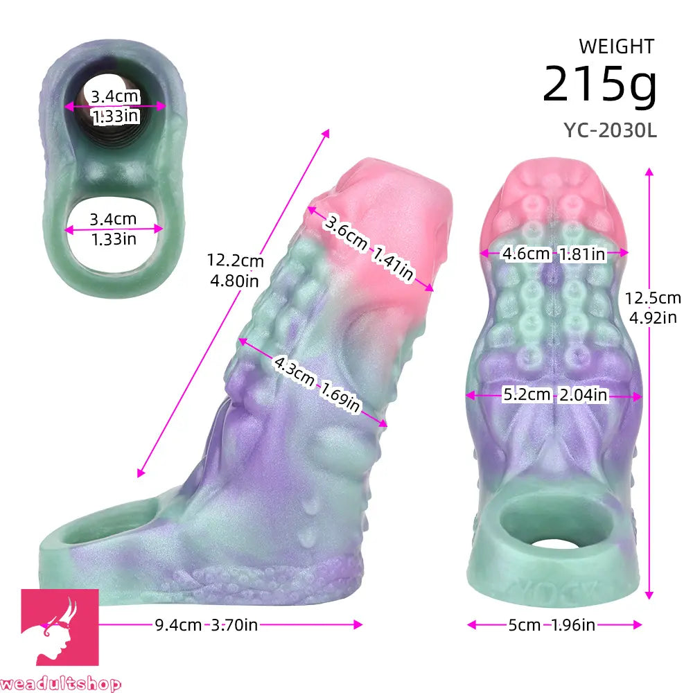 4.44in 4.92in Tendril Geist Odd Hollow Dildo Sleeve For Cock Extension