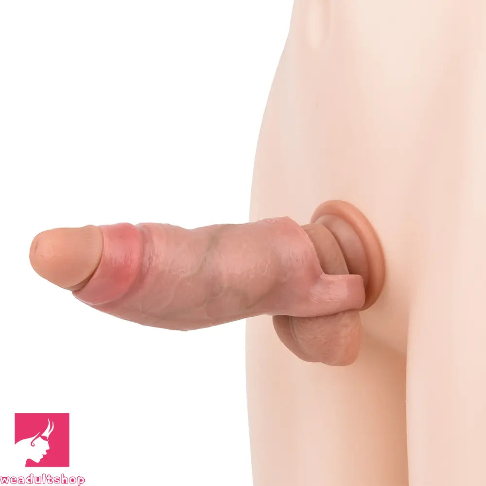 5.19in Strap on Penis Extender Cock Sleeve Dildo Realistic Simulation Cock