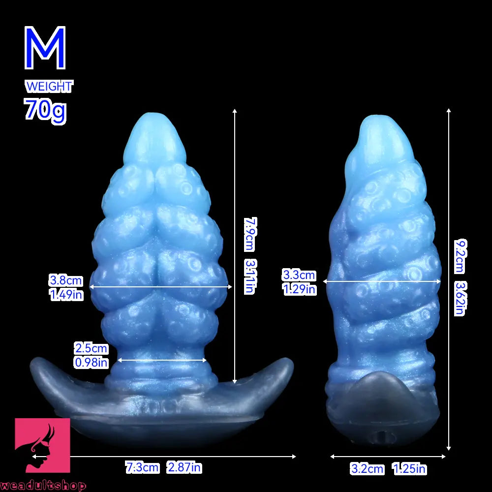 2.91in-9.05in Octopus Vibrating Anchor Dildo Anal Plug Wearable Mouth Gag