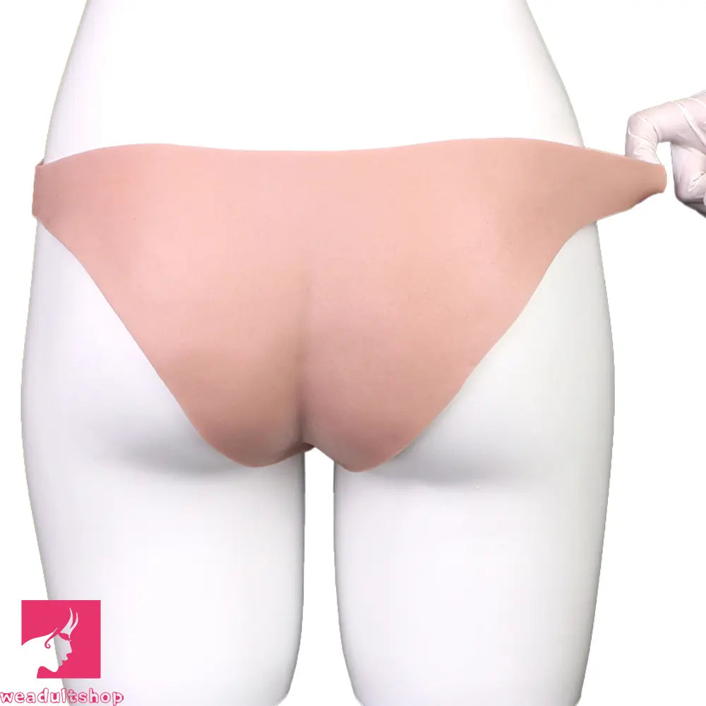 7.99in Wearable Silicone Lifelike Dildo Pants Real Skin Hollow Penis Sleeve