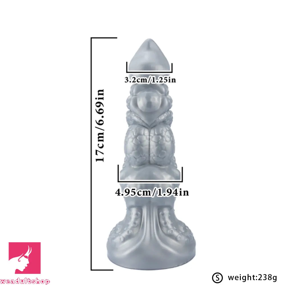 6.69in 9.05in 11.02in Dragon Tentacle Monster Silicone Butt Plug Solo Dildo