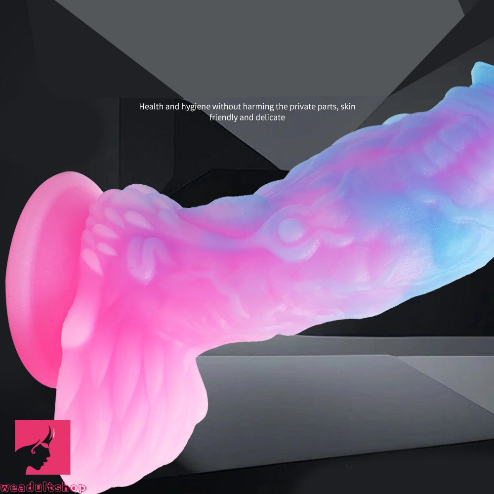 7.48in Dragon Silicone Soft Luminous Dildo Suction Cup Penis Sex Toy