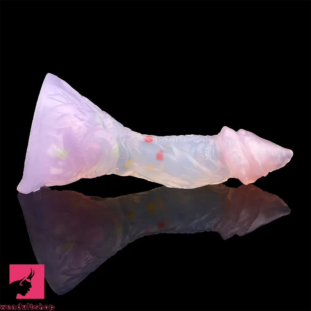 4.72in 5.9in 7.08in 8.66in Silicone Fantasy Soft Women Dildo With Key Chain